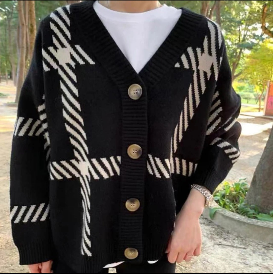 Knit Striped Cardigan