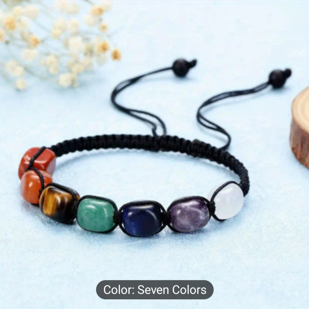 7 Chakra Stone Yoga Bracelets