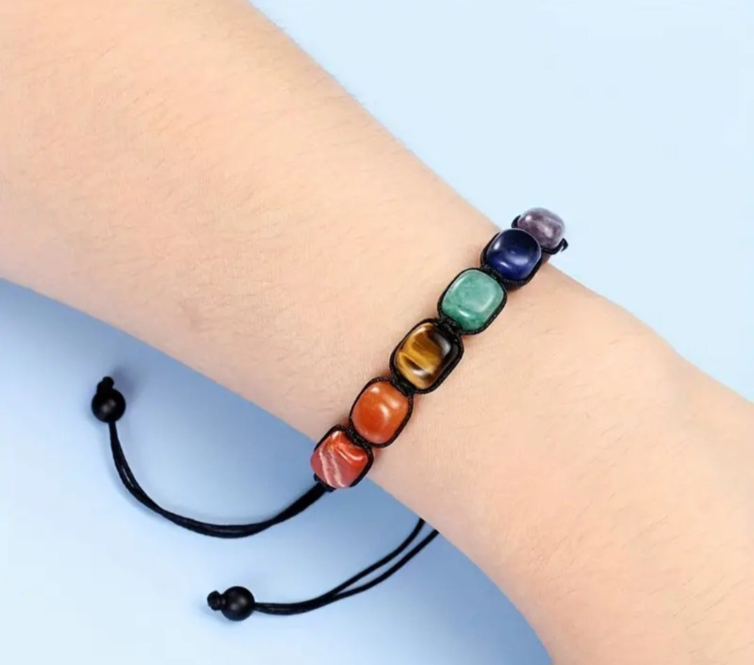 7 Chakra Stone Yoga Bracelets