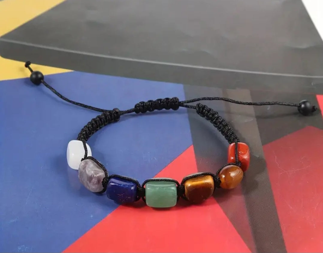 7 Chakra Stone Yoga Bracelets