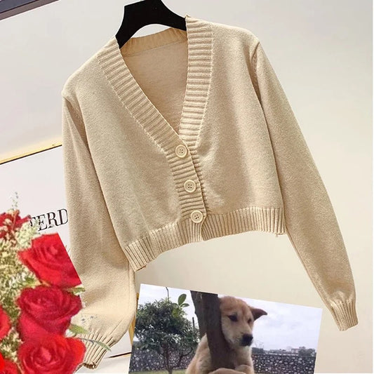 WOMEN’S KNIT CROP CARDIGANS